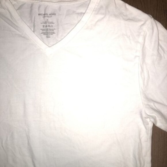 Mens Michael Kors M Performance Cotton V Neck Crew Neck Under Shirt T-Shirt - Picture 1 of 6